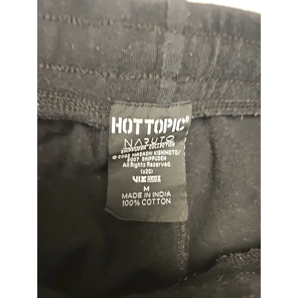 Hot Topic Naruto Uzumaki Black Shorts Medium Pockets Y2K
